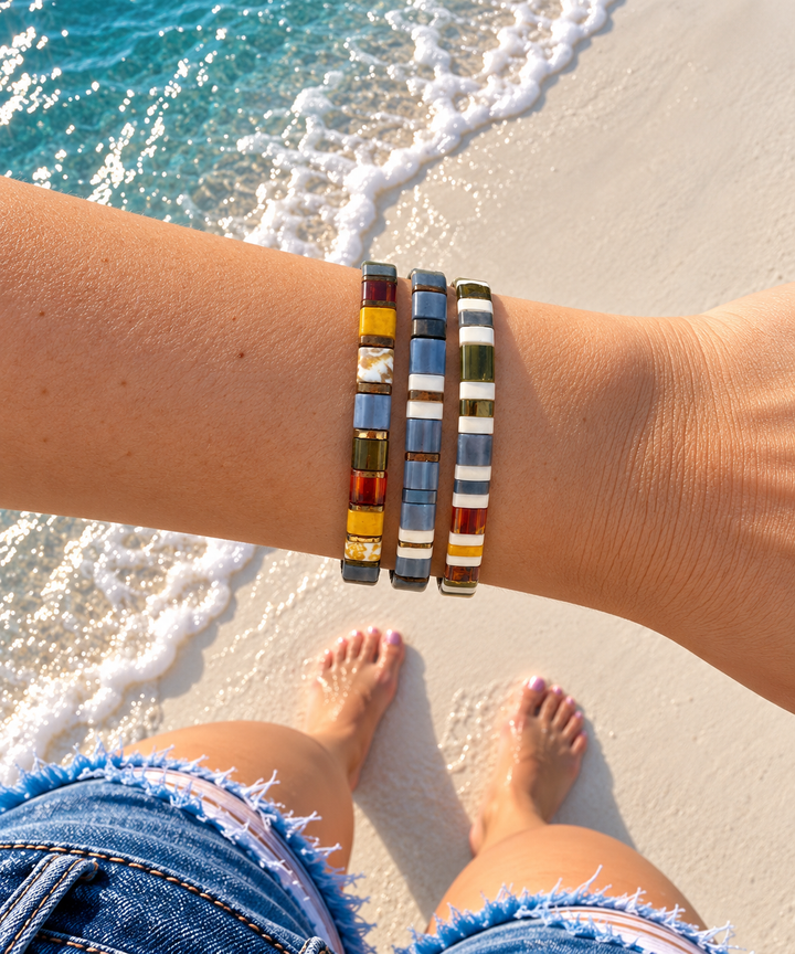 SWEATER WEATHER - Tila Bead Bracelets Stack