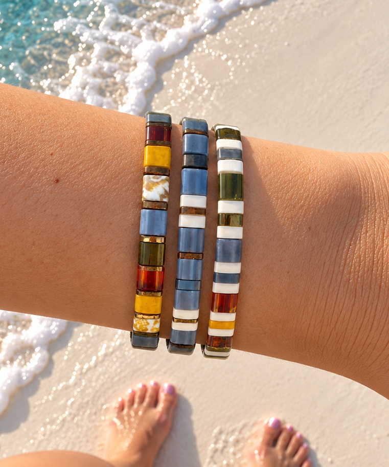 SWEATER WEATHER - Tila Bead Bracelets Stack