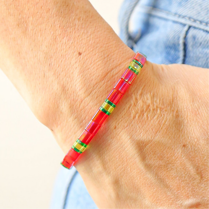 STRAWBERRY - Tila Bead Bracelet | Single