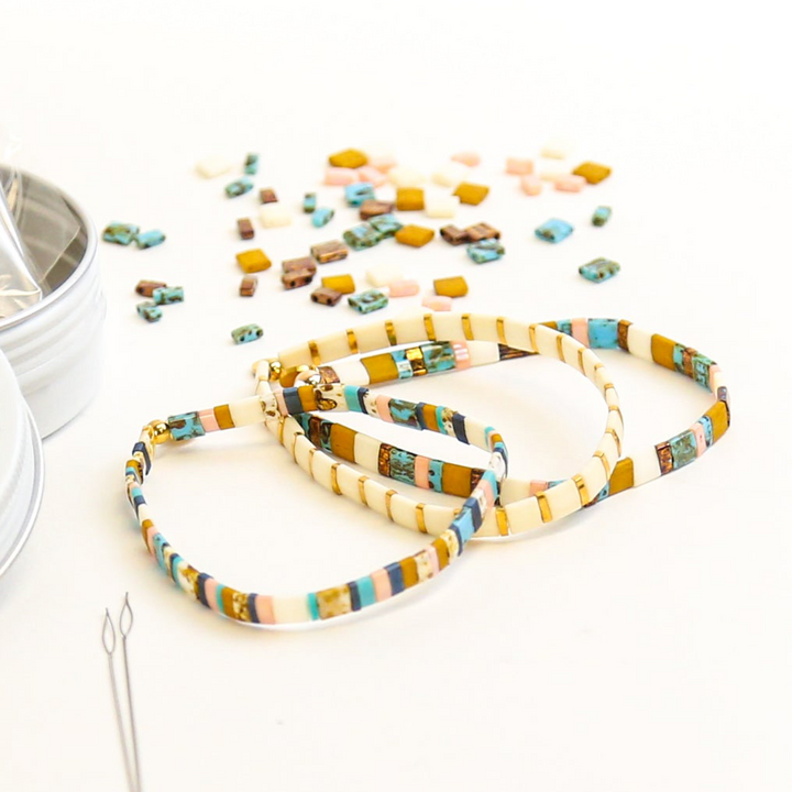 COUNTRY SUNRISE - Tila Bracelet Making Kit - 3 Bracelets
