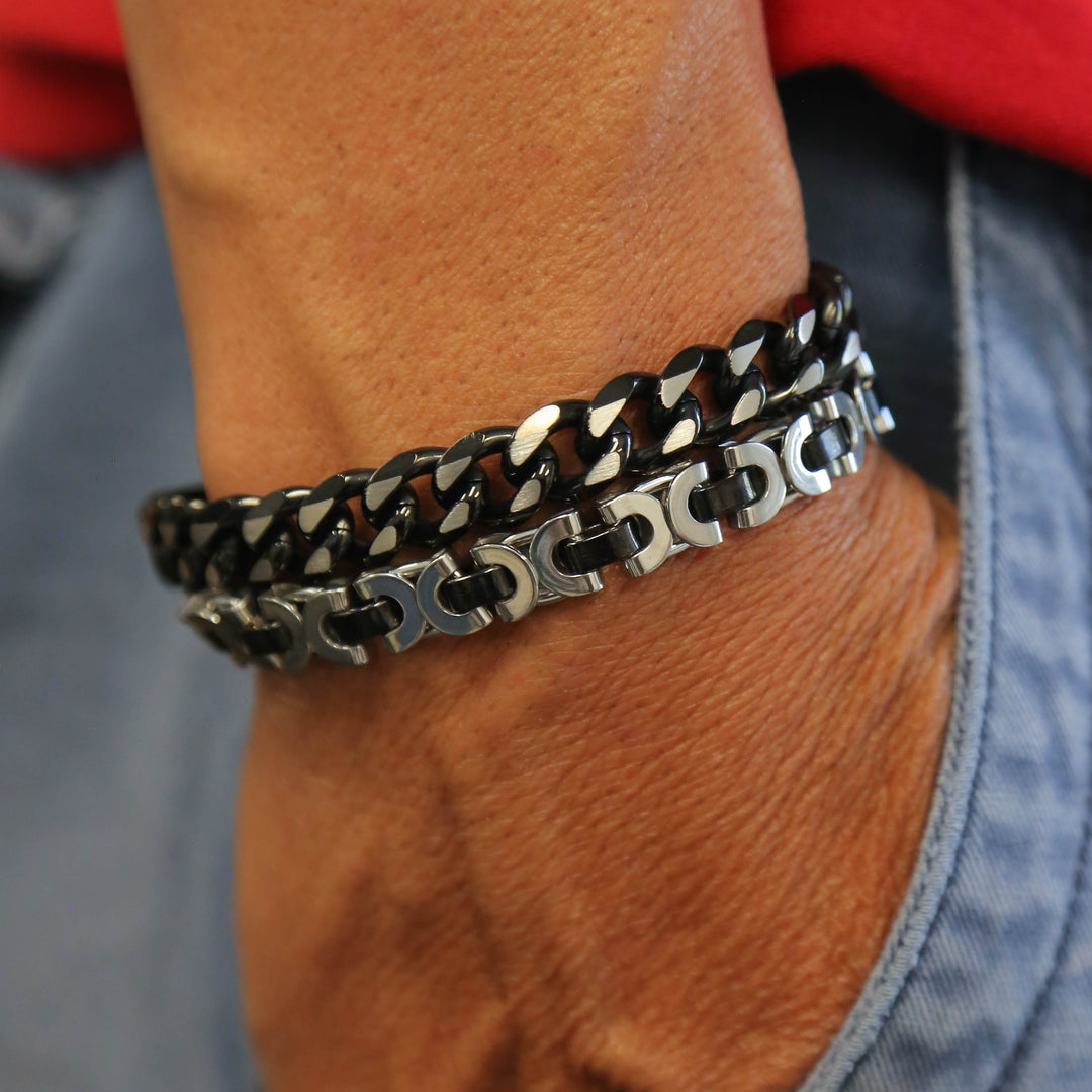 a close up of a person wearing a bracelet