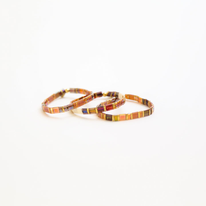 AMBER ROMANCE - 3 Tila Bracelet Stack