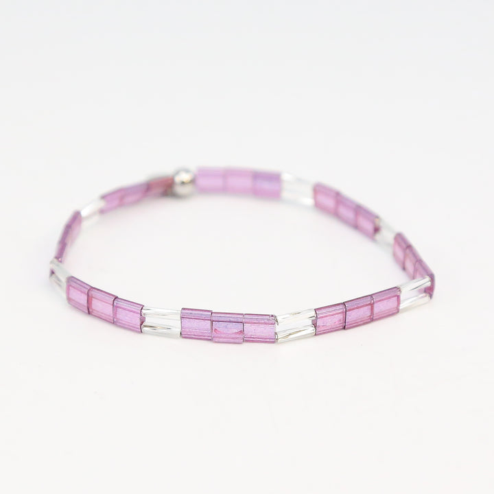 AMETHYST TWIST - Tila Bead Bracelet | Single