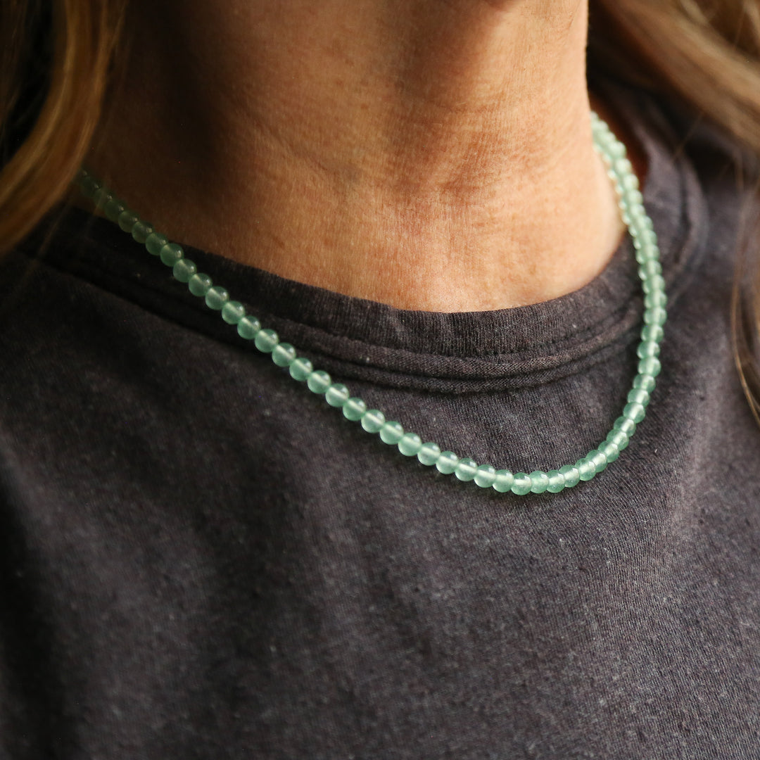 AVENTURINE - Stone Bead Necklace