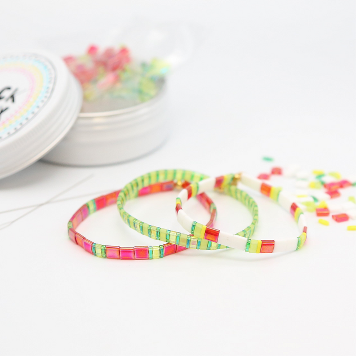 WATERMELON SUGAR - Tila Bracelet Making Kit - 3 Bracelets