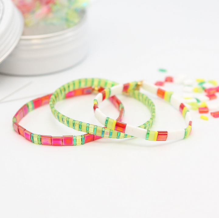 WATERMELON SUGAR - Tila Bracelet Making Kit - 3 Bracelets