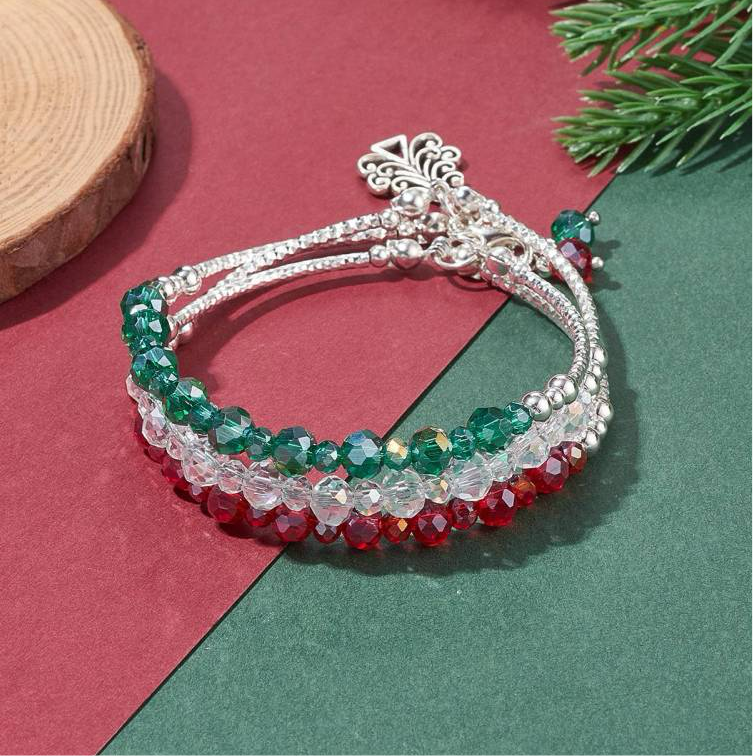 Christmas Beaded Bracelet