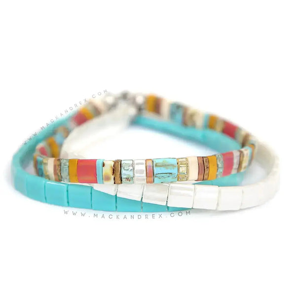 CAROLINA BEACHES Stretch Bracelets for Women and Teens Tila Beaded Bracelet  POPULAR Beaded Bracelets Mack & Rex -  Israel