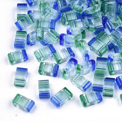 BLUE GREEN FADE - Half Tile Beads | HTL6751 - Mack & Rex