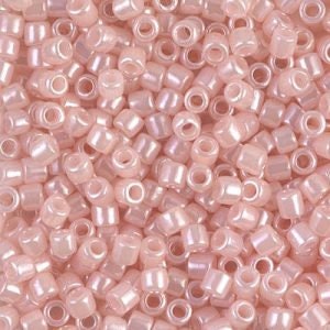 Baby Pink Ceylon 8/0 Delica || DBL-0234 || Miyuki Delica Seed Beads || Mack and Rex || Wholesale glass beads in bulk - Mack & Rex