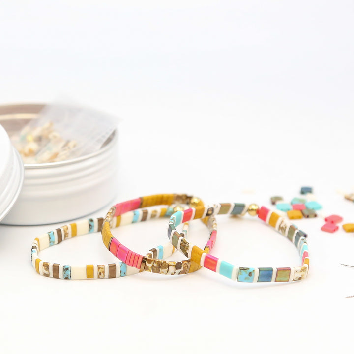 BEACH CRUISER - Tila Bracelet Making Kit - 3 Bracelets