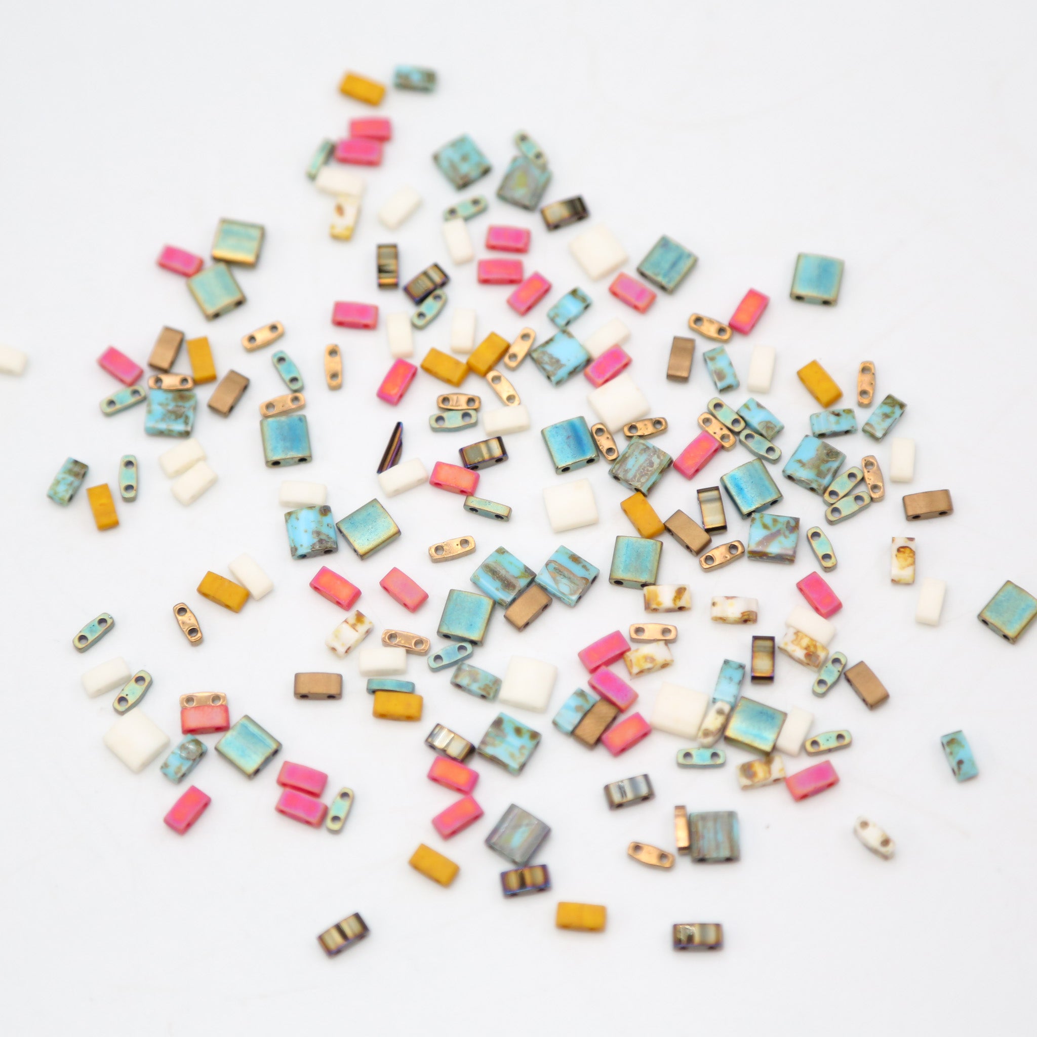 Mack & Rex Beachy Tila Bead Mix - Miyuki Tila Beads (Quarter/Half