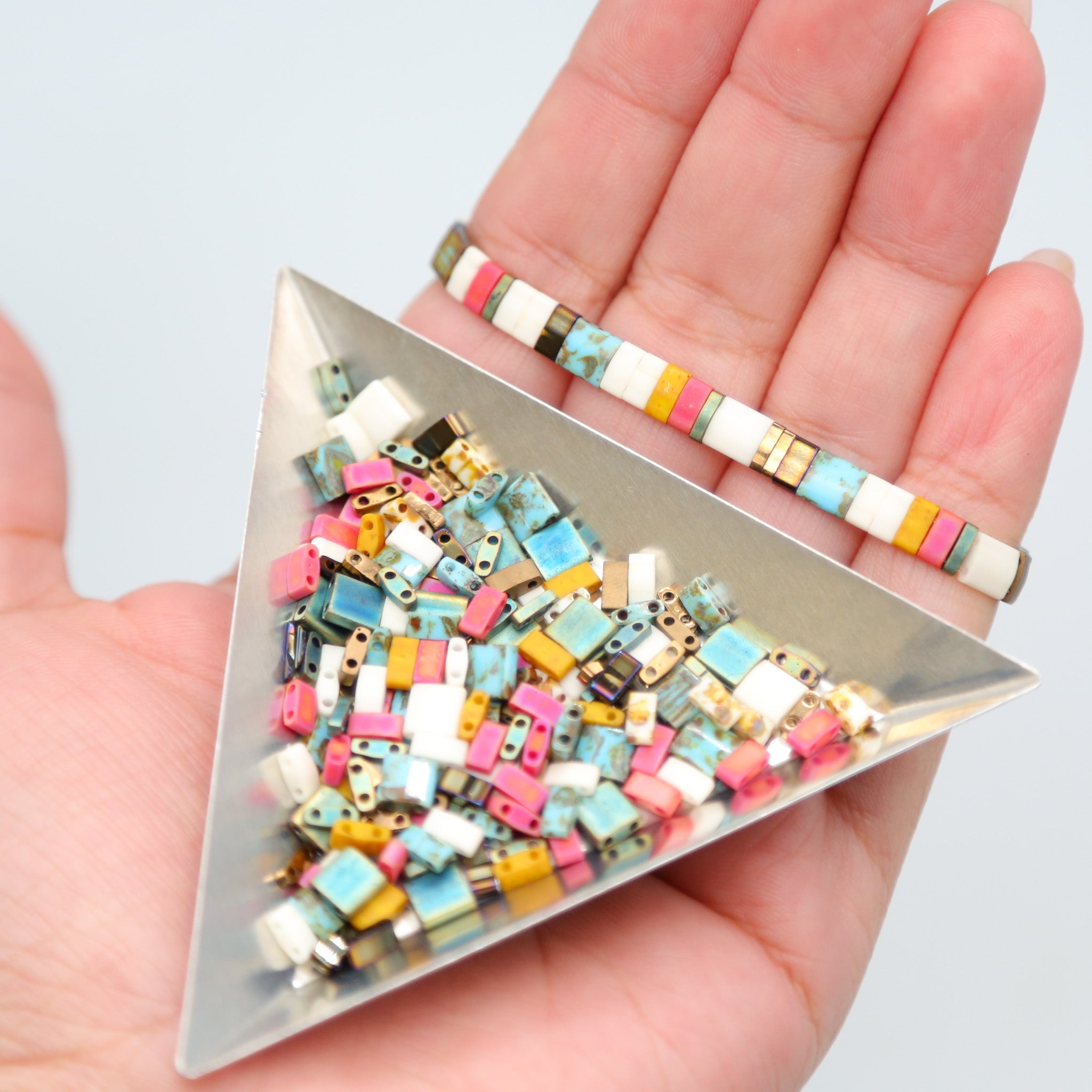 Mack & Rex Beachy Tila Bead Mix - Miyuki Tila Beads (Quarter/Half