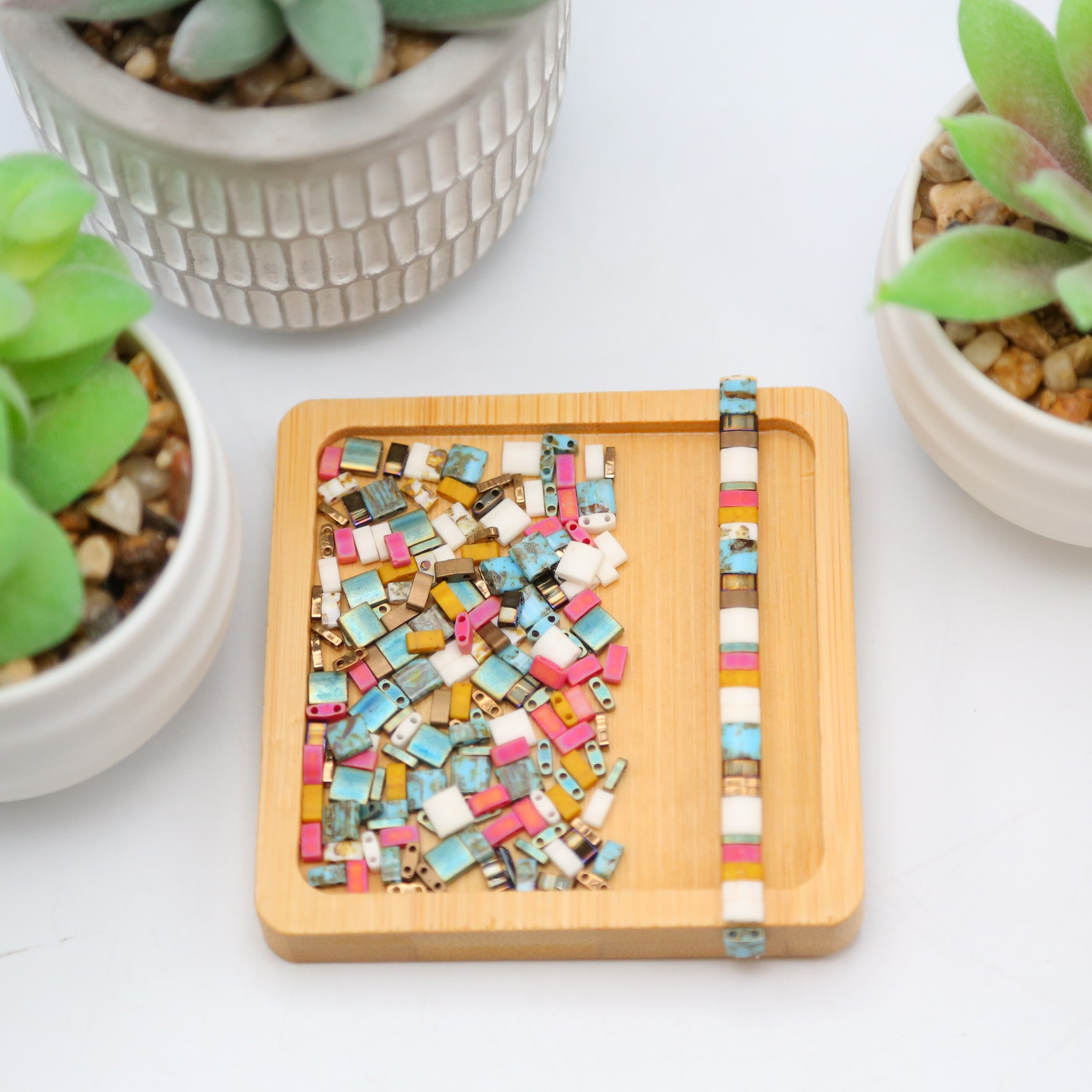 Mack & Rex Beachy Tila Bead Mix - Miyuki Tila Beads (Quarter/Half