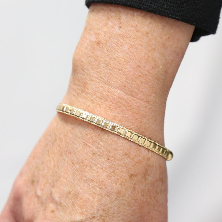 BENGAL - Gold Cuff Accent Bracelet