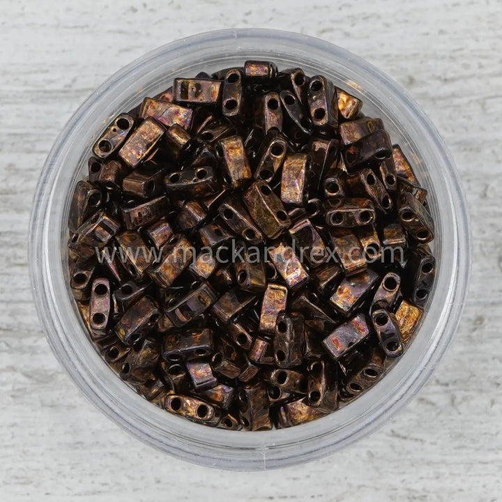 0457B - Berry Bronze Metallic Tila Beads | TL0457B