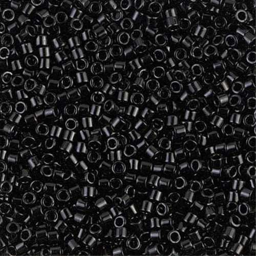 Black  10/0 Delica || DBM-0010 ||  Delica Seed Beads - Mack & Rex