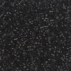 Black - 15/0 delica beads || DBS0010 || Miyuki seed beads 15/0 - Mack & Rex