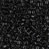 Black 8/0 Delica || DBL-0010 || Miyuki Delica Seed Beads || Mack and Rex || Wholesale glass beads in bulk - Mack & Rex