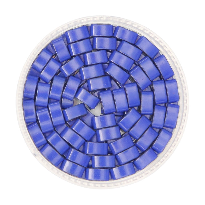 BLUE BLOOD - Half Tile Beads