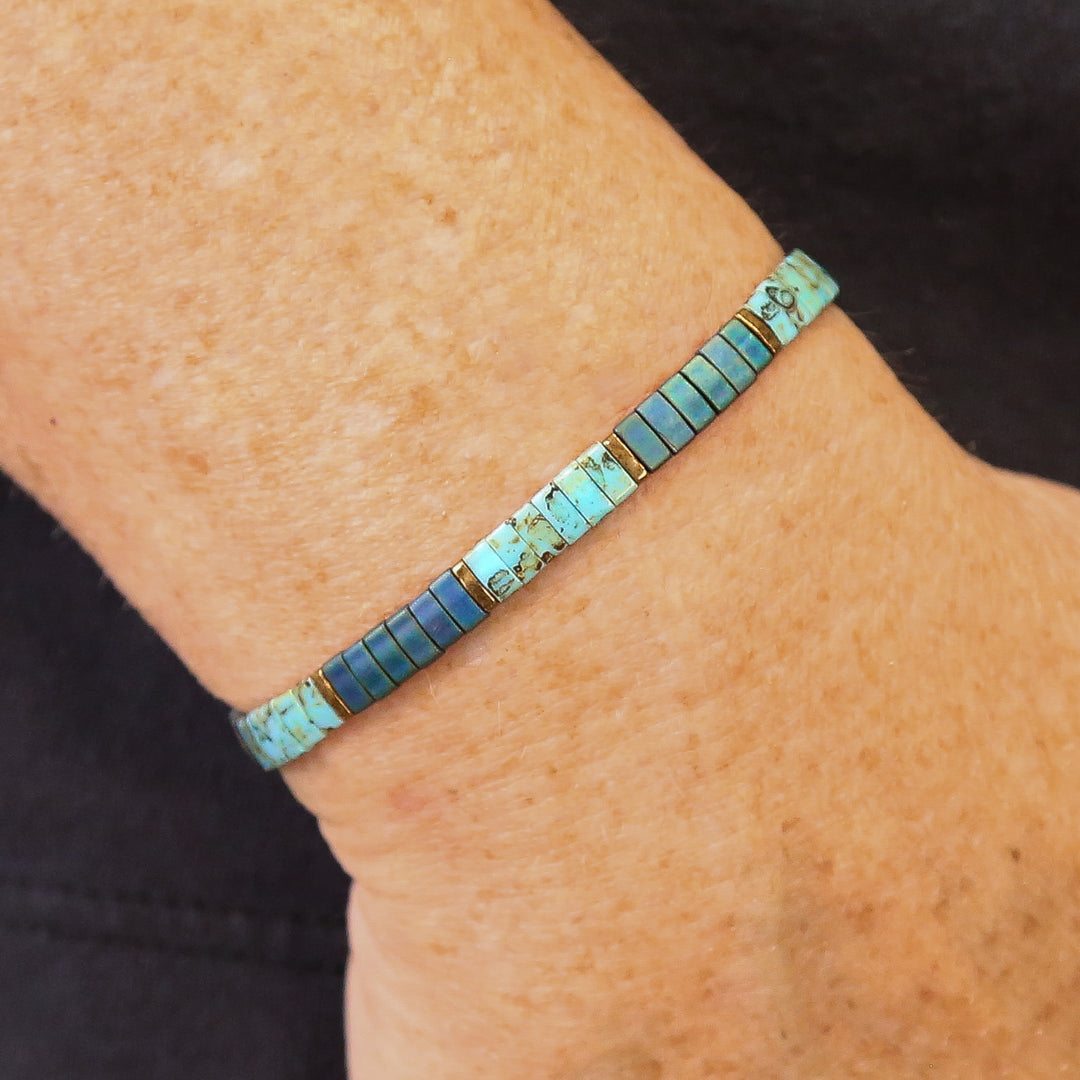 BLUE HAWAII - Tila Bracelet Stack of 3