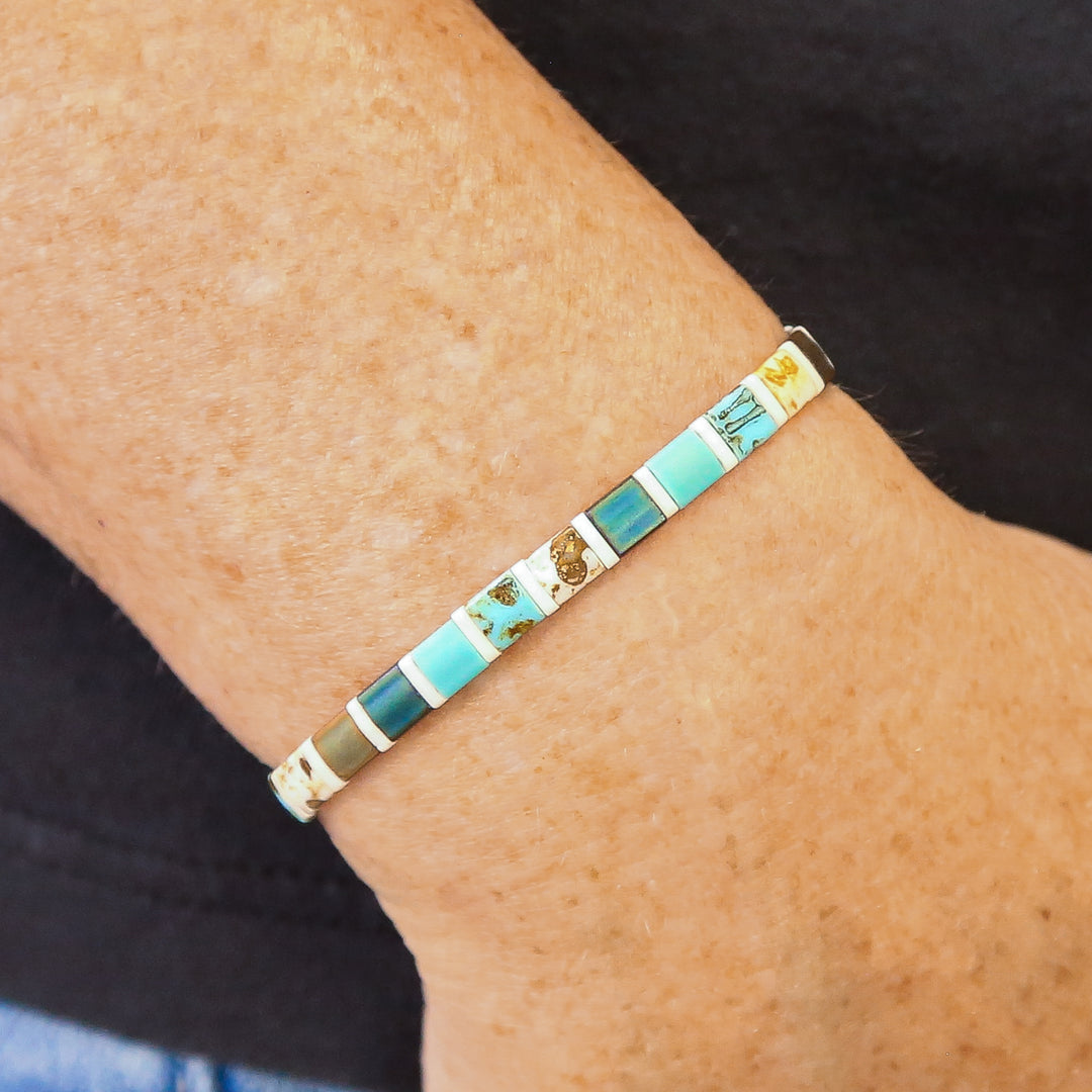 BLUE HAWAII - Tila Bracelet Stack of 3