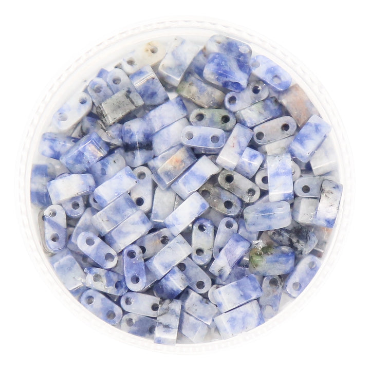BLUE SPOT - Whole Stone Tile Beads