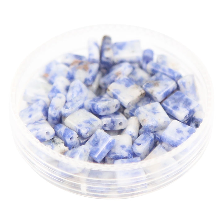 BLUE SPOT - Whole Stone Tile Beads
