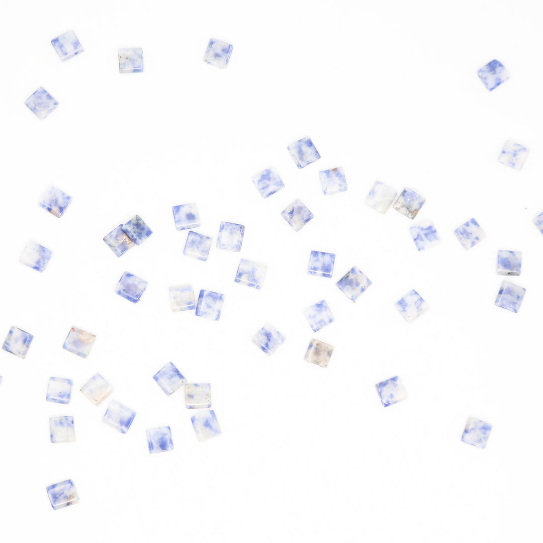 BLUE SPOT - Whole Stone Tile Beads