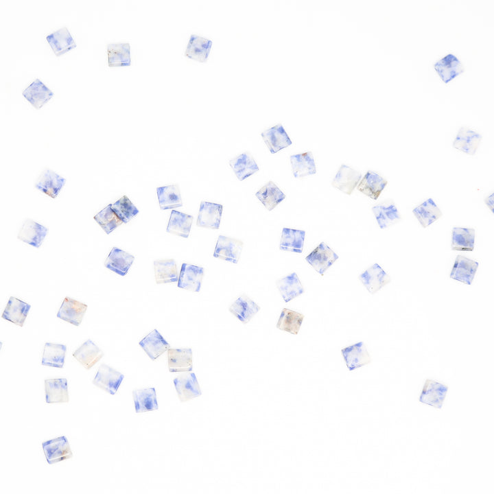 BLUE SPOT - Whole Stone Tile Beads