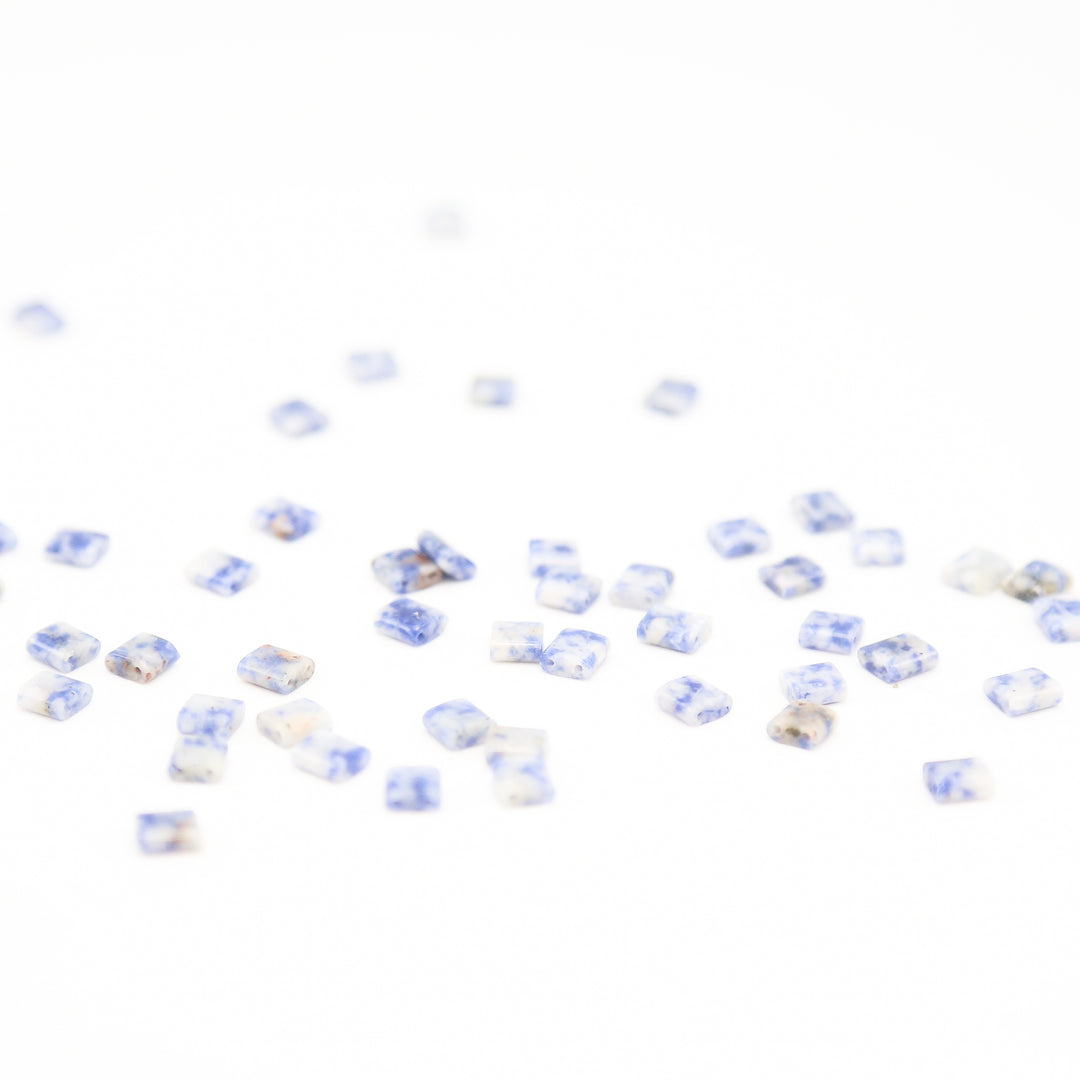 BLUE SPOT - Whole Stone Tile Beads