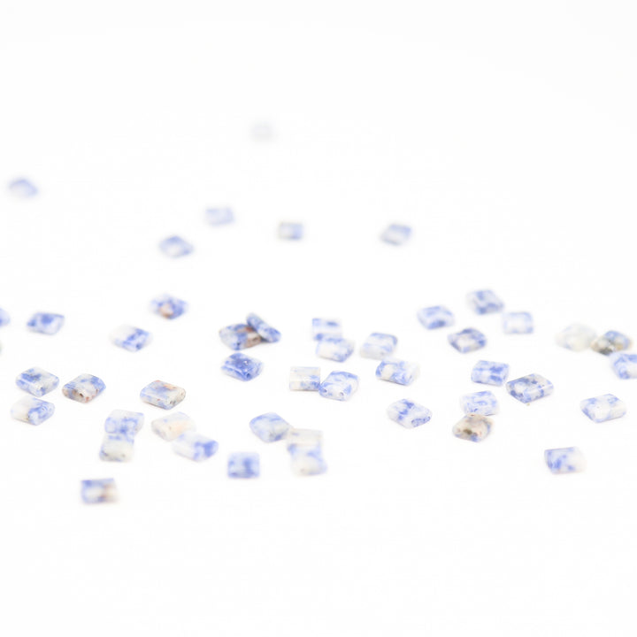 BLUE SPOT - Whole Stone Tile Beads