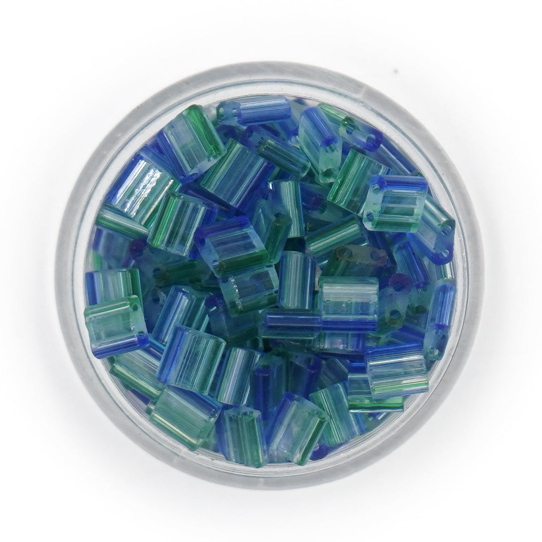 6041 - Blue Green Fade - Half Tile Beads |H TL6751 | HTL6041