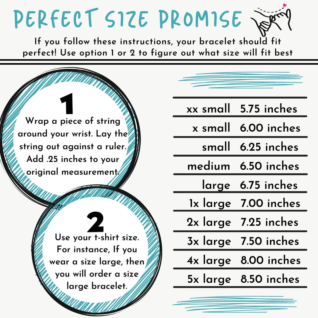 Bracelet Sizing Chart