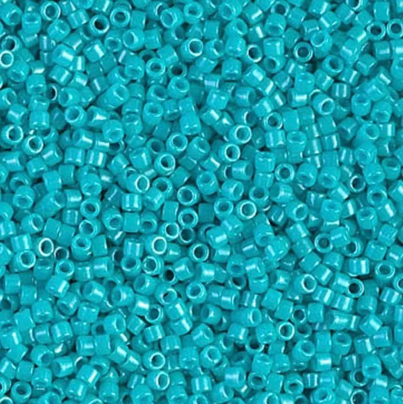 Bright Turquoise Opaque 11/0 Delica Seed Beads || DB-0658 | 11/0 delica  beads || DB0658 - Mack & Rex