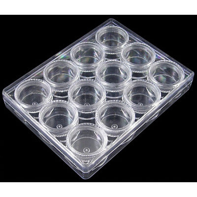 5ml Plastic Bead Containers in Case (12 pack)