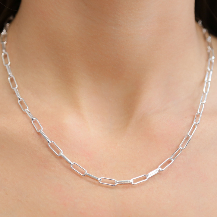 CHAINED - Silver Link Chain Necklace