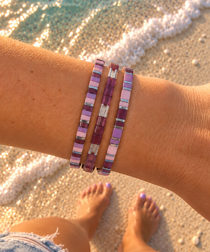 VIOLETTE - Tila Bracelet Stack of 3