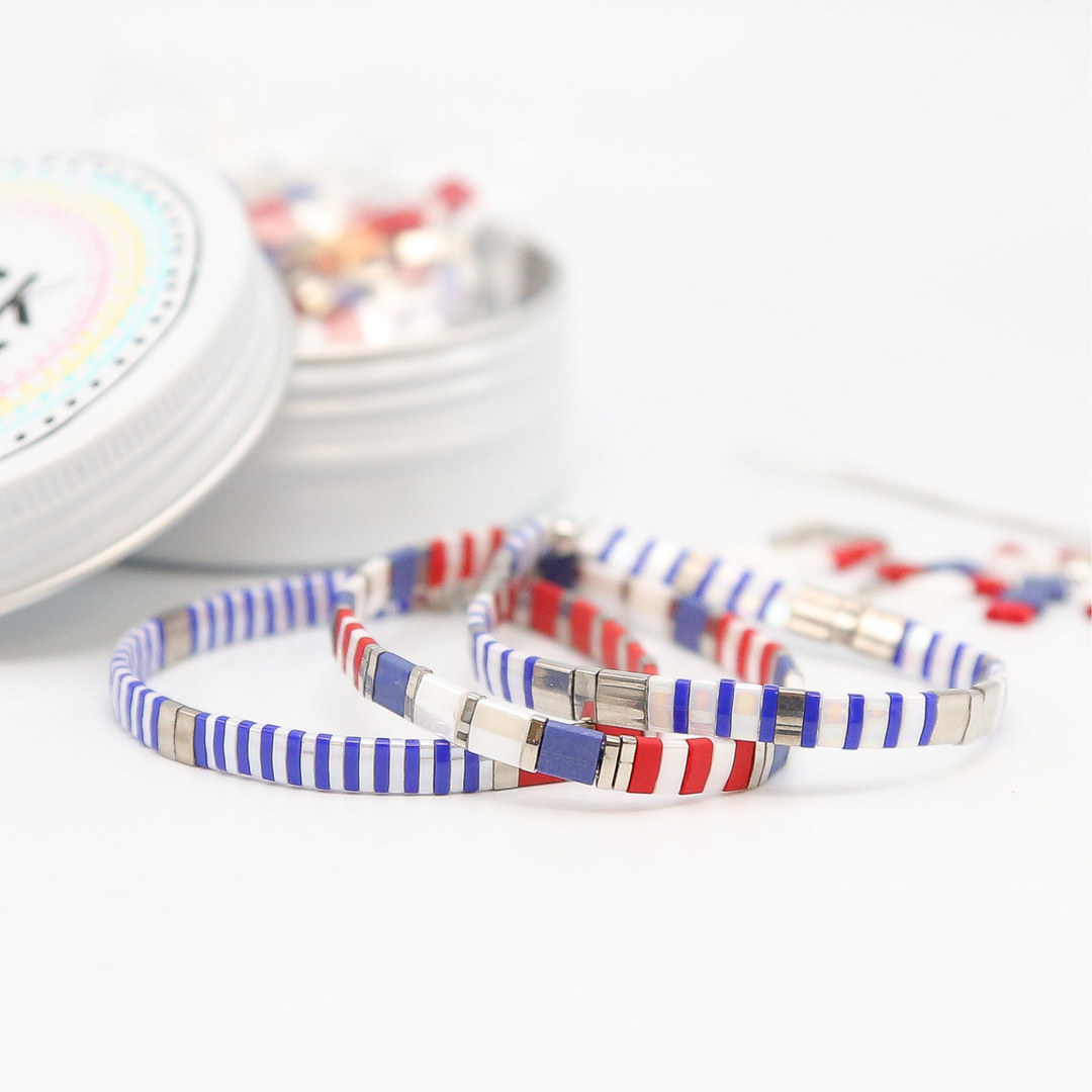 AMERICANA - Tila Bracelet Making Kit - 3 Bracelets