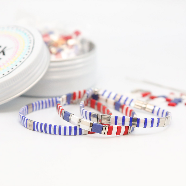 AMERICANA - Tila Bracelet Making Kit - 3 Bracelets