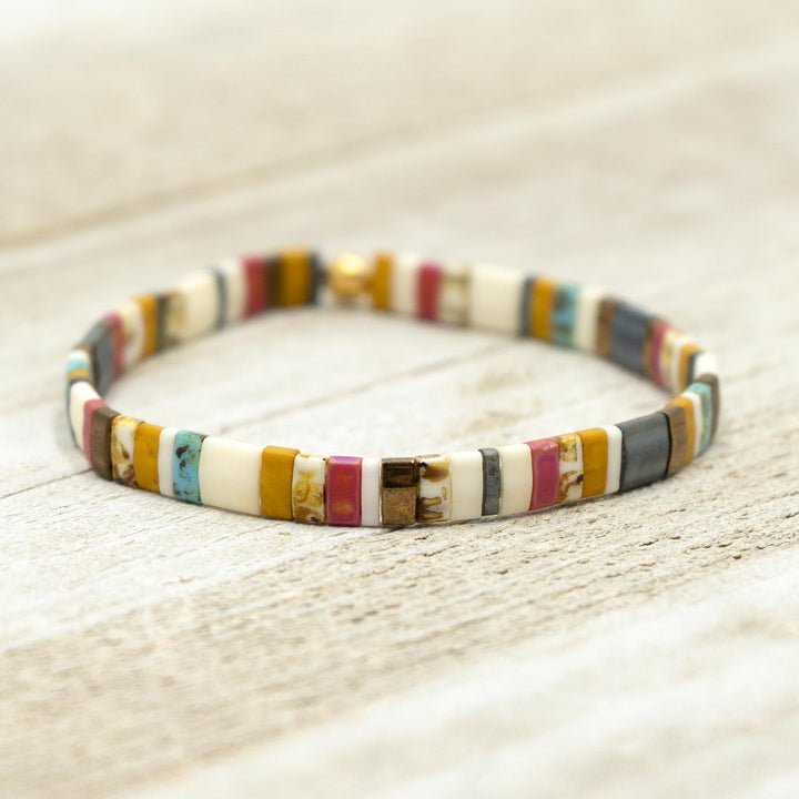 CAROLINA BEACHES - Tila Bead Bracelet | Single - Mack & Rex