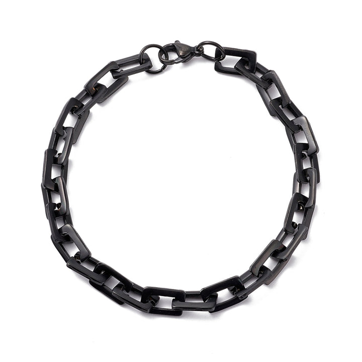 CURBCHECK BLACK - Men's Steel Bracelet - Mack & Rex