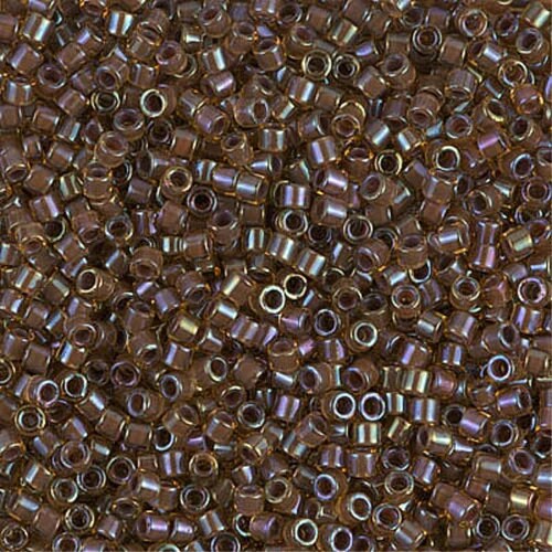 Cinnamon Lined Topaz Luster  10/0 Delica || DBM-0287 ||  Delica Seed Beads - Mack & Rex