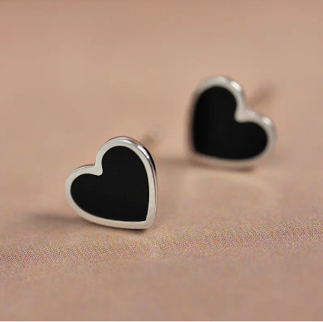 COLD HEART - Real 925 Sterling Silver Earrings