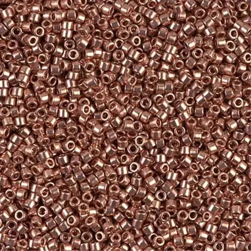 Copper Plated 11/0 delica beads || DB0040