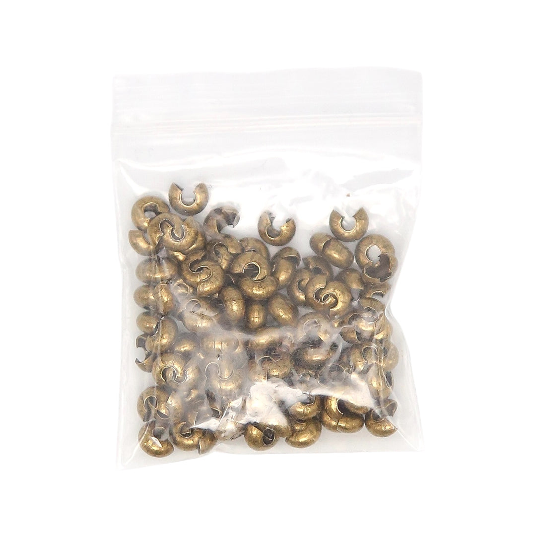 4mm Bronze Crimp Covers