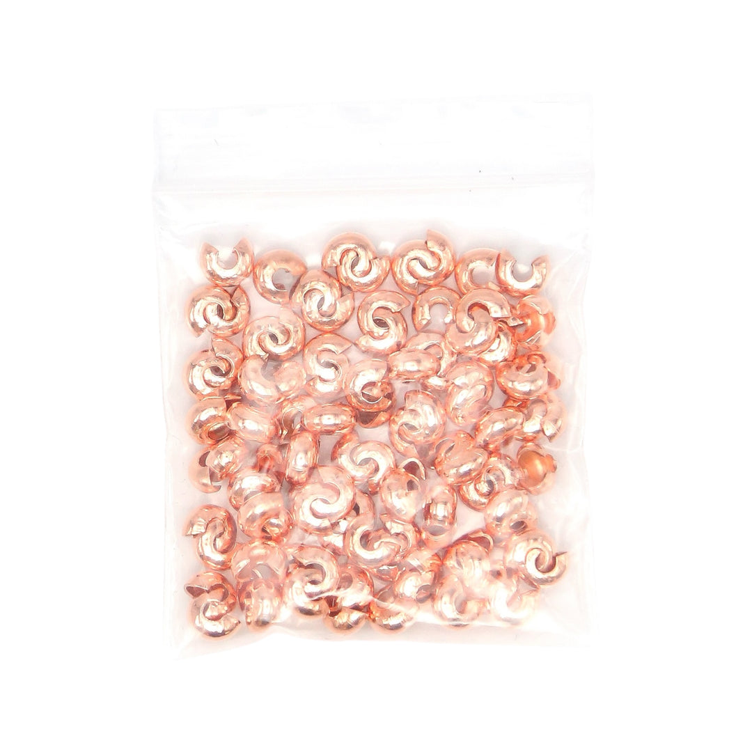 4mm Crimp Covers - Pack of 100pc - ALL COLORS