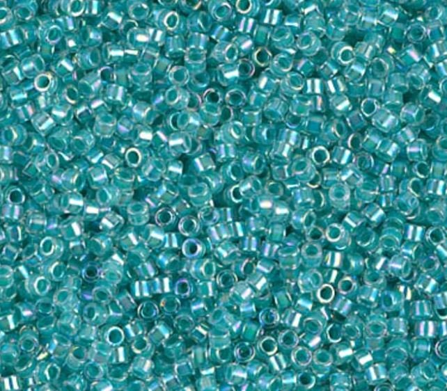 Crystal Aqua Rainbow ICL 11/0 Delica Seed Beads || DB-0079 | 11/0 delica beads || DB0079