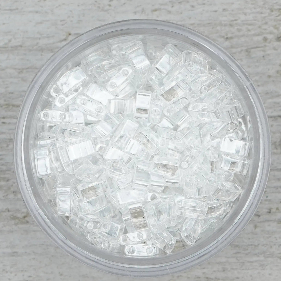 0160 Crystal Luster - Quarter Tila Beads