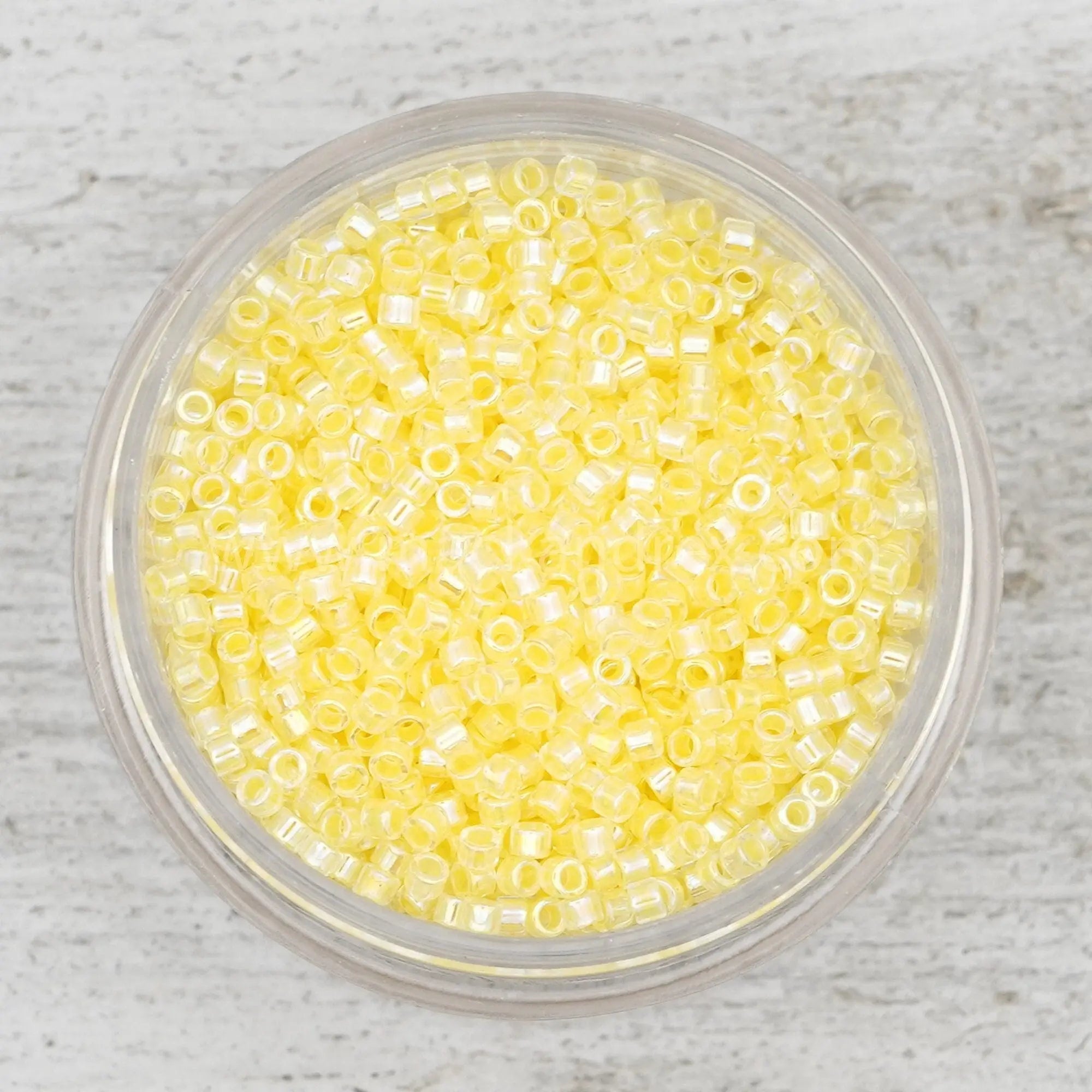 Crystal Soft Yellow ICL 11/0 Delica Seed Beads || DB-0053 | 11/0 delica beads || DB0053 |